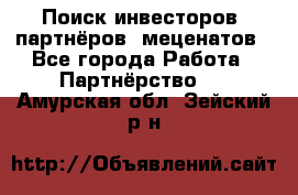 Поиск инвесторов, партнёров, меценатов - Все города Работа » Партнёрство   . Амурская обл.,Зейский р-н